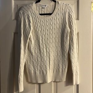 St. John’s Bay cable knit sweater.